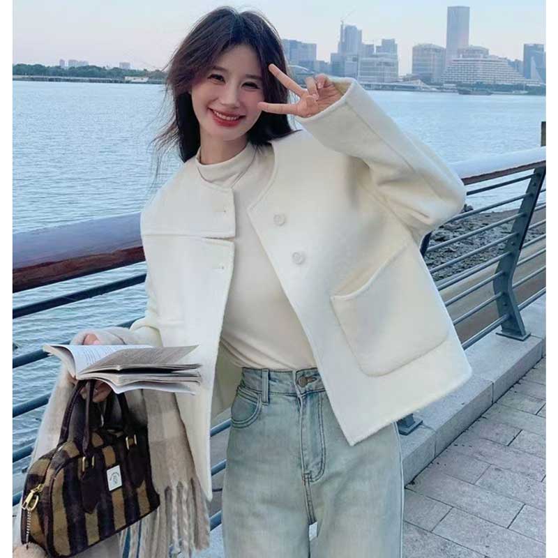 ノーカラーショートジャケット(2colors)