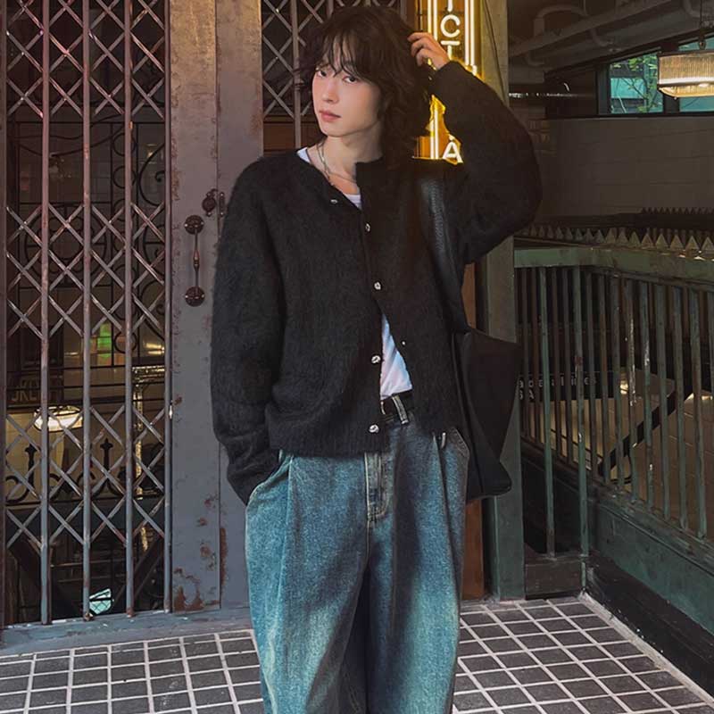 シャギーニットカーディガン(2colors)