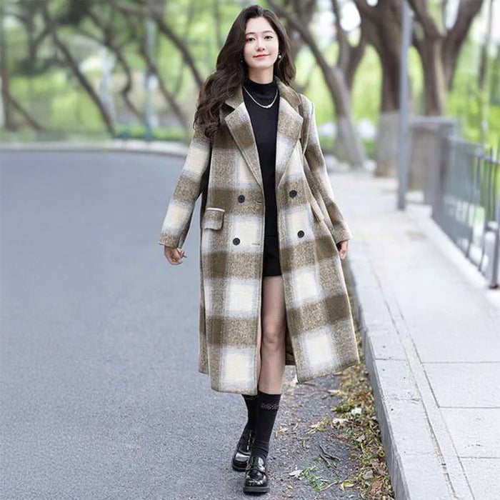 ブロックチェックチェスターコート(2colors)