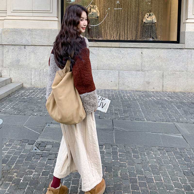 パッチワークボアジャケット