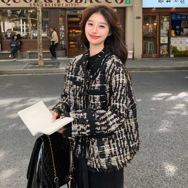 オーバーサイズツイードジャケット