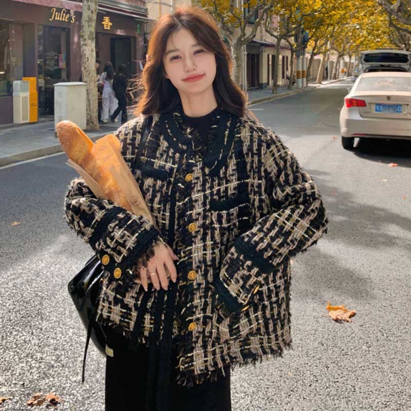 オーバーサイズツイードジャケット