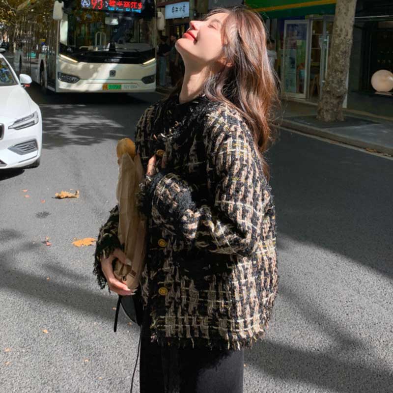 オーバーサイズツイードジャケット