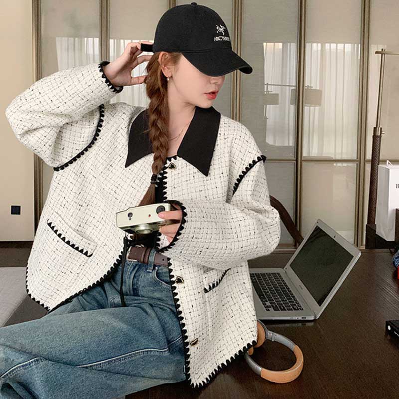 ホワイトツイードジャケット