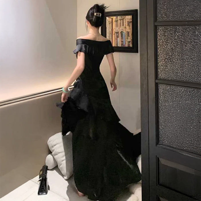 オフショルダーティアードワンピース(3colors)