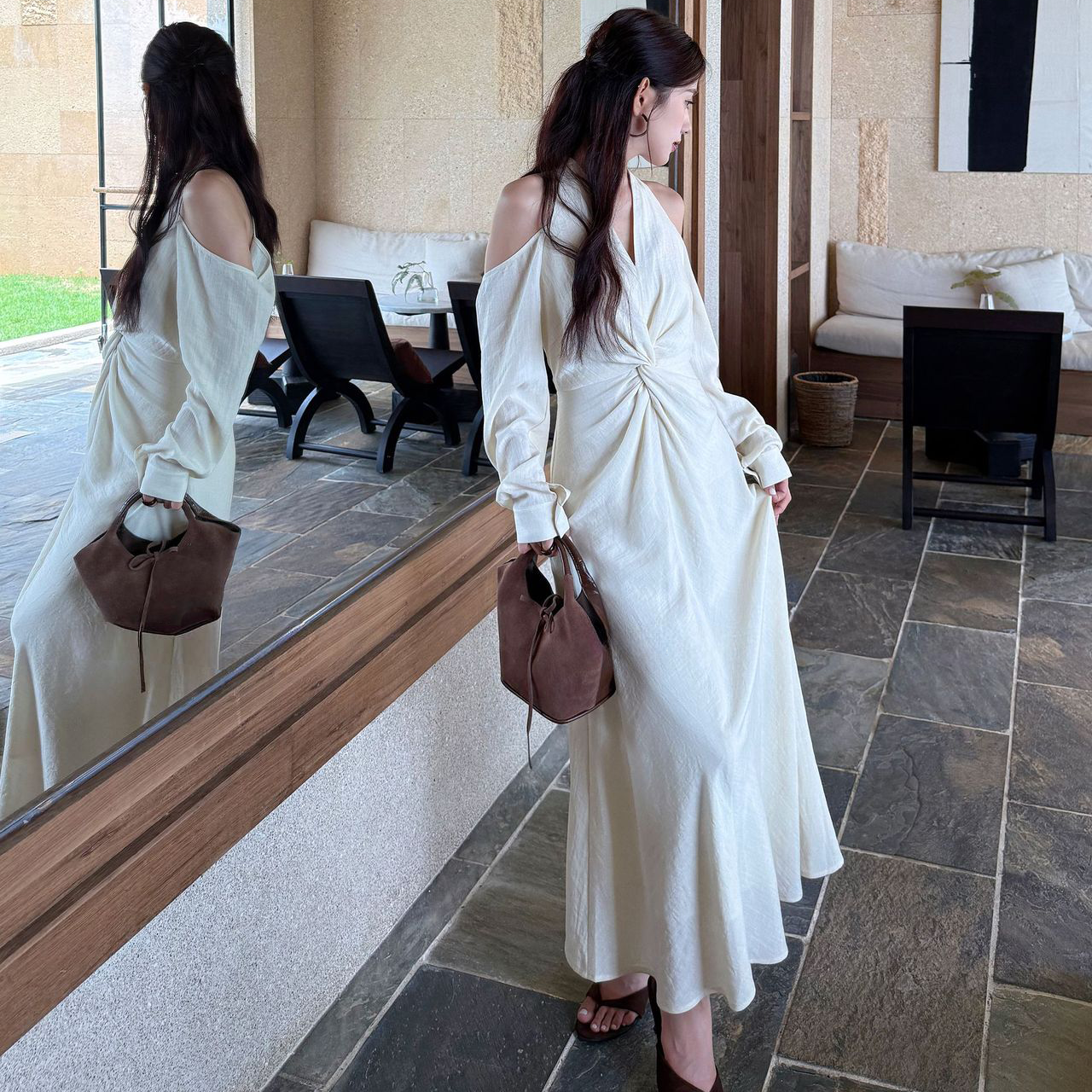 エレガントデザインカラードレス(2colors)