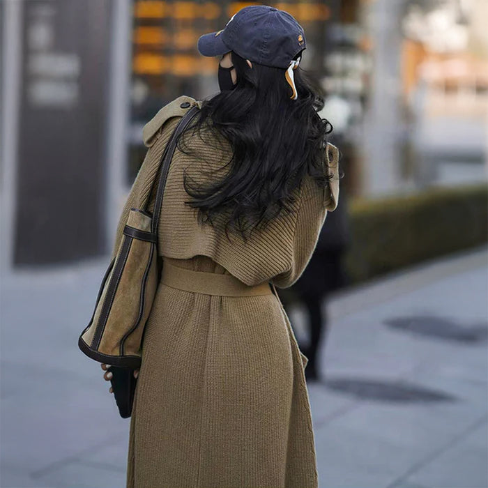 ニットガウンマキシトレンチコート(7colors)