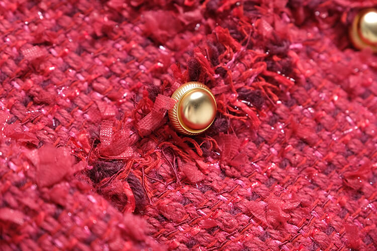 フリンジクロップドツイードジャケット