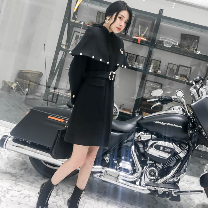 ケープコンビロングワンピコート