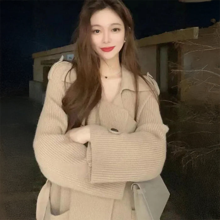 ニットガウンマキシトレンチコート(7colors)