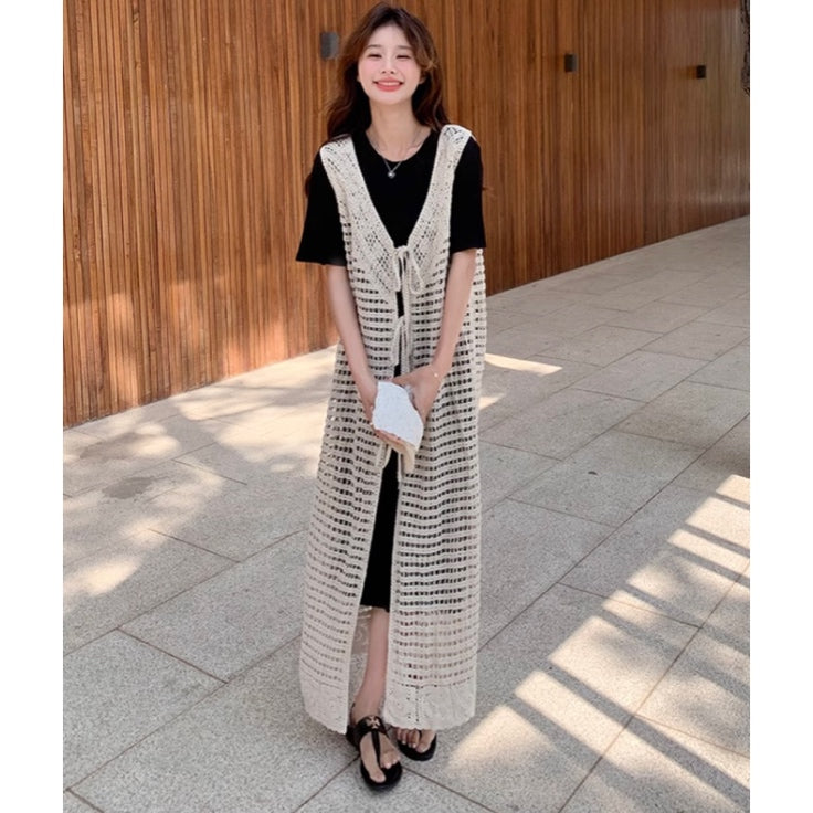 メッシュジレワンピース×Tシャツワンピースツーピース