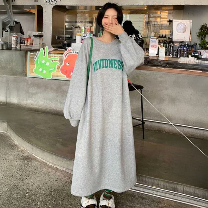 ロゴスウェットワンピース(2colors)