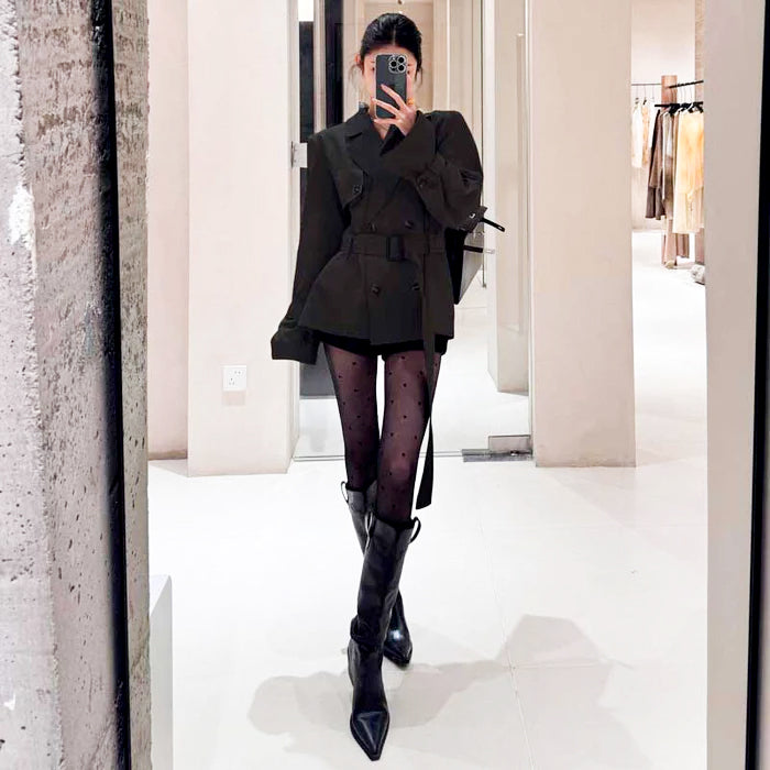 ウエストマークショートトレンチコート(2colors)