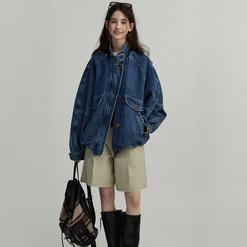 ドロップショルダーデニムジャケット