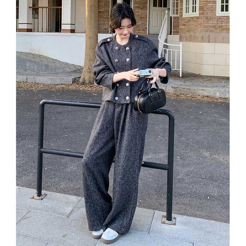 ミックスグレーセットアップ