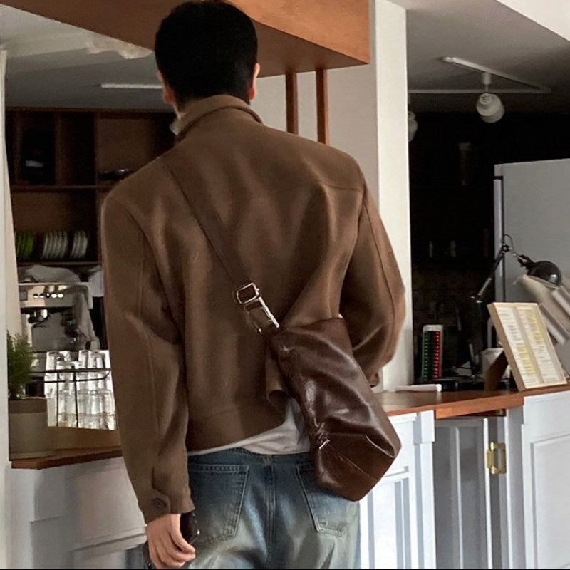 ラペルカラーショート丈ジャケット(2colors)