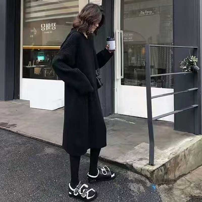 リブニットフーディロングワンピース(3colors)