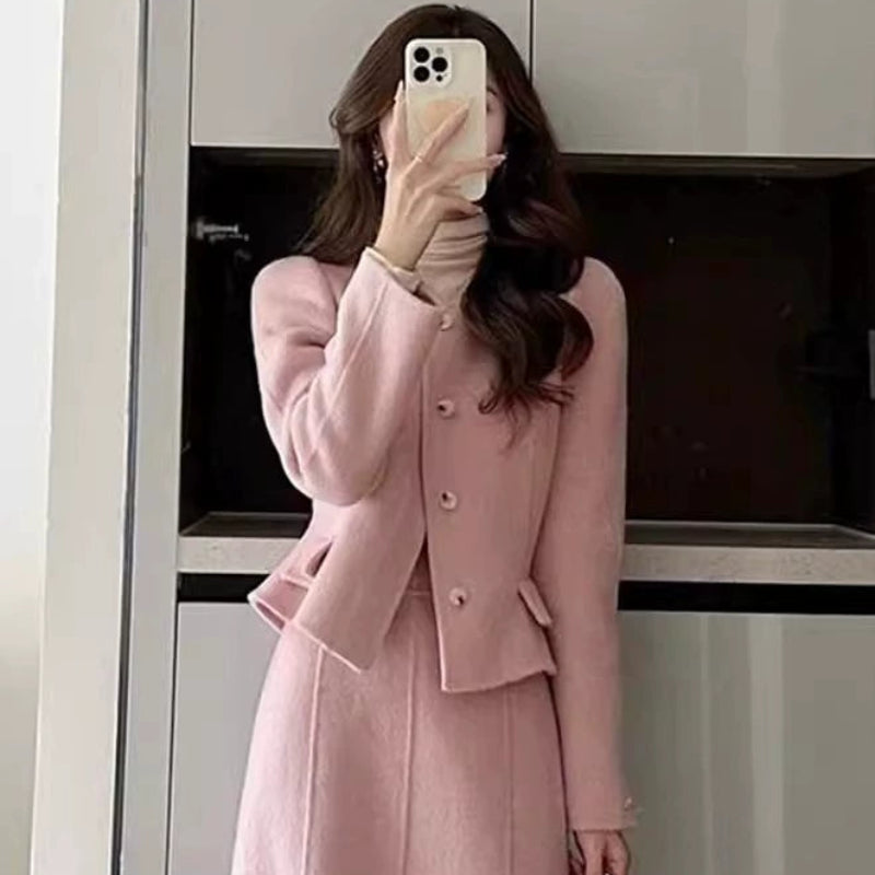 ピンクマーメイドスカートスーツ