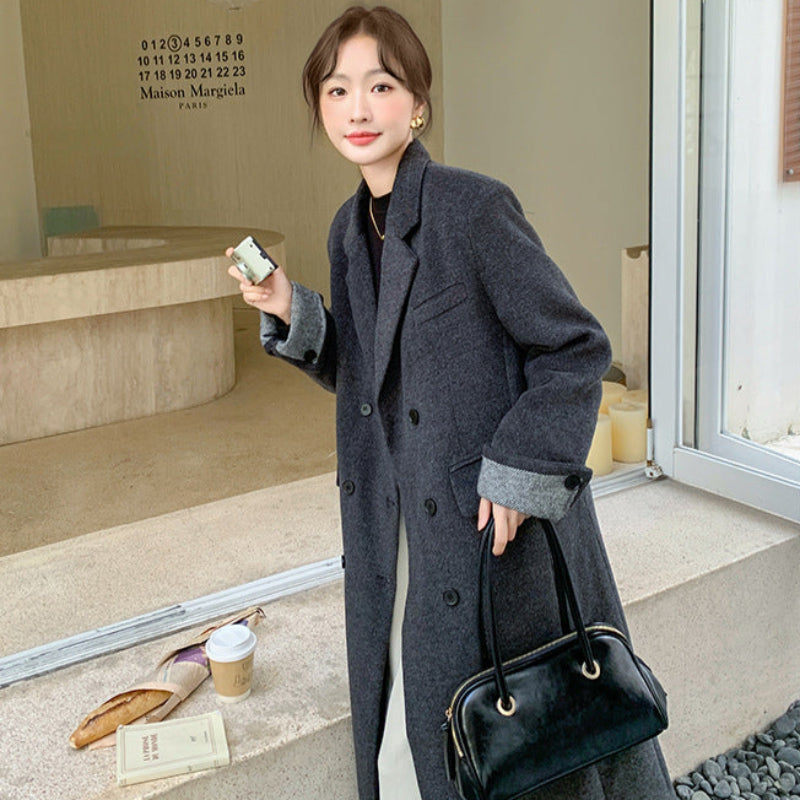 新品】HUMAN WOMAN ウールコート ダウンライナー付 フード取り外し可