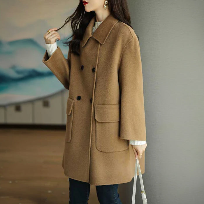 フラップポケット付きミドルコート(4colors)