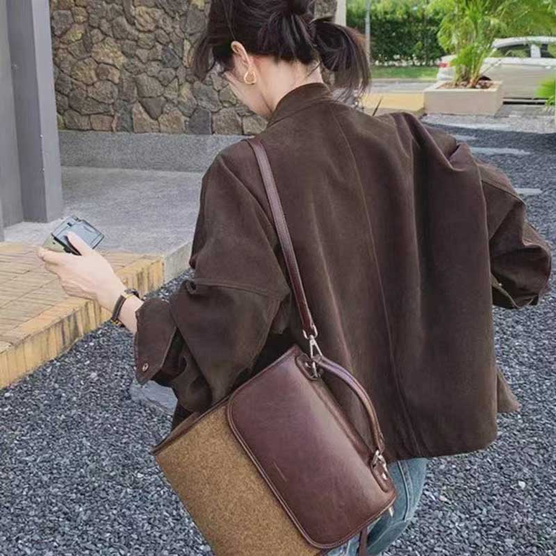 スタンドカラースエーブルゾン