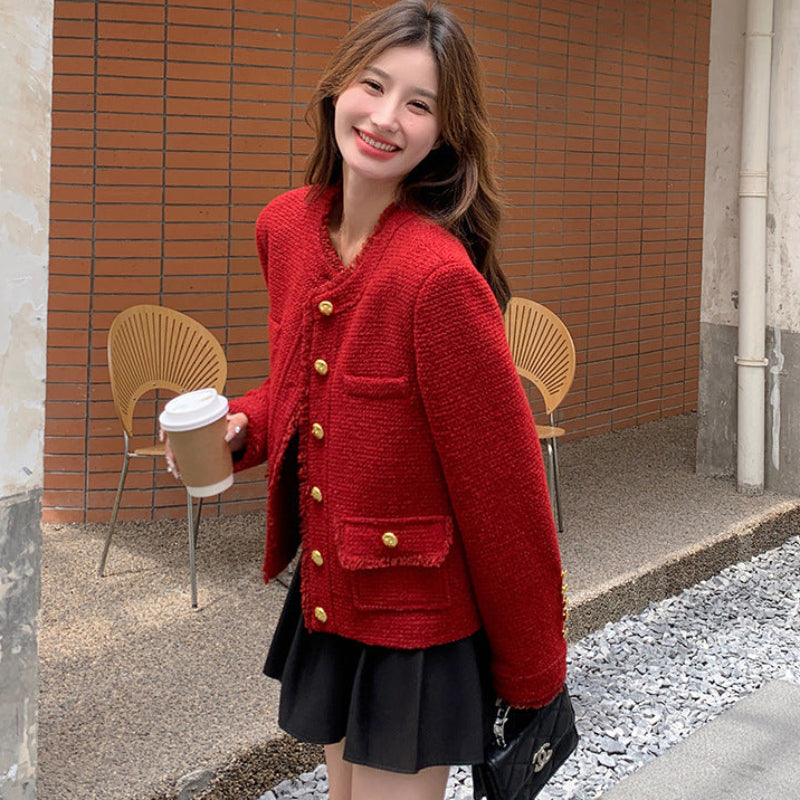 ツイードショート丈ジャケット