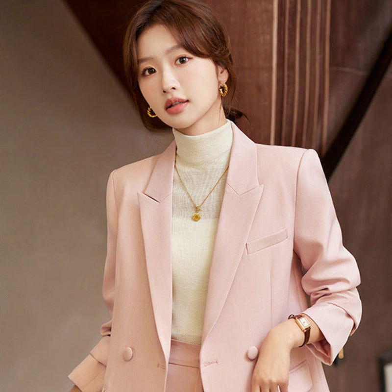 ダブルジャケットパンツスーツ(3colors)