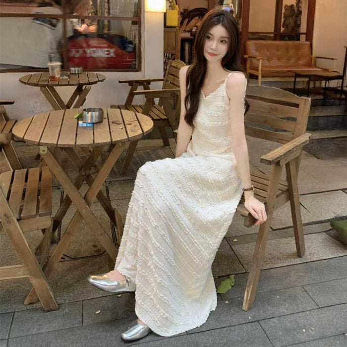 フリンジボーダーキャミワンピース(2colors)