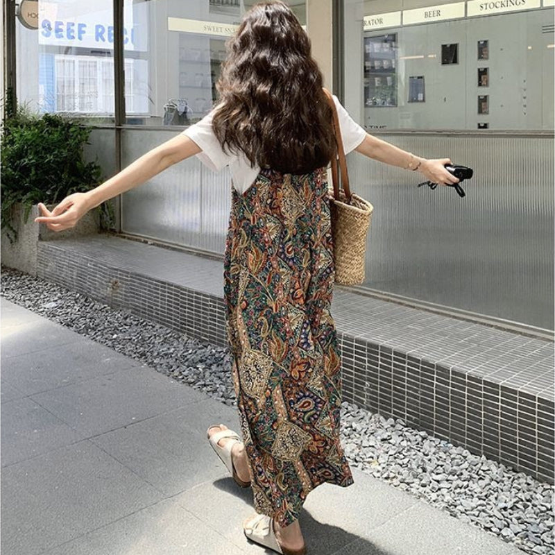 エスニックサロペットパンツ