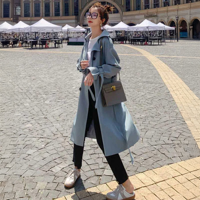 ハイウエストロングトレンチコート(2colors)