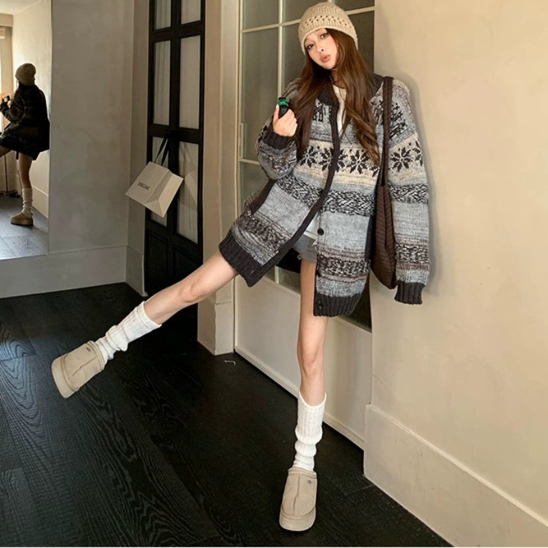 ノルディックカシミヤブレンドカーディガン