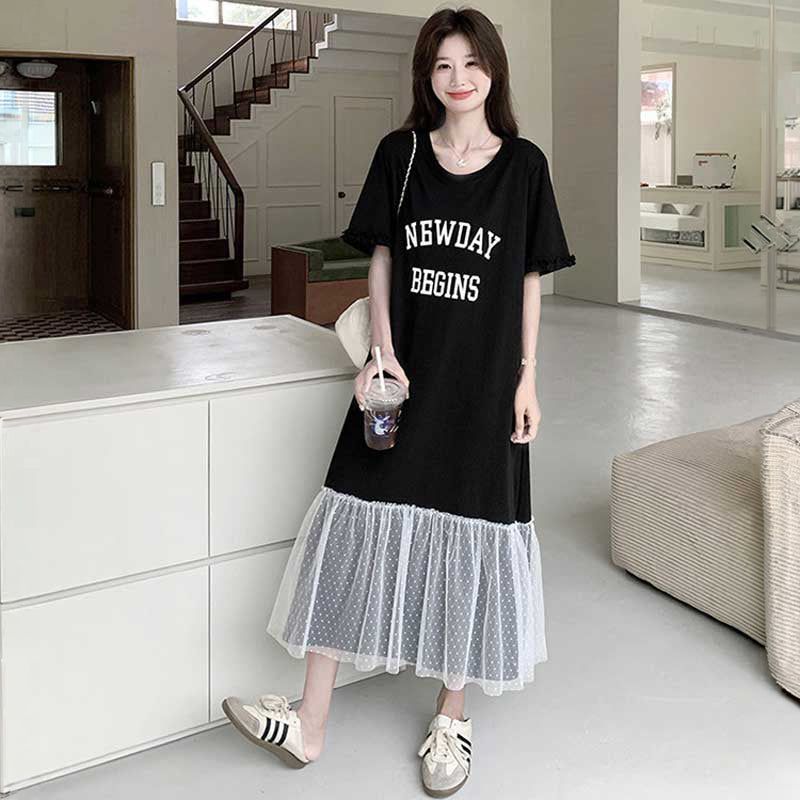 ドッキングロゴTシャツワンピース