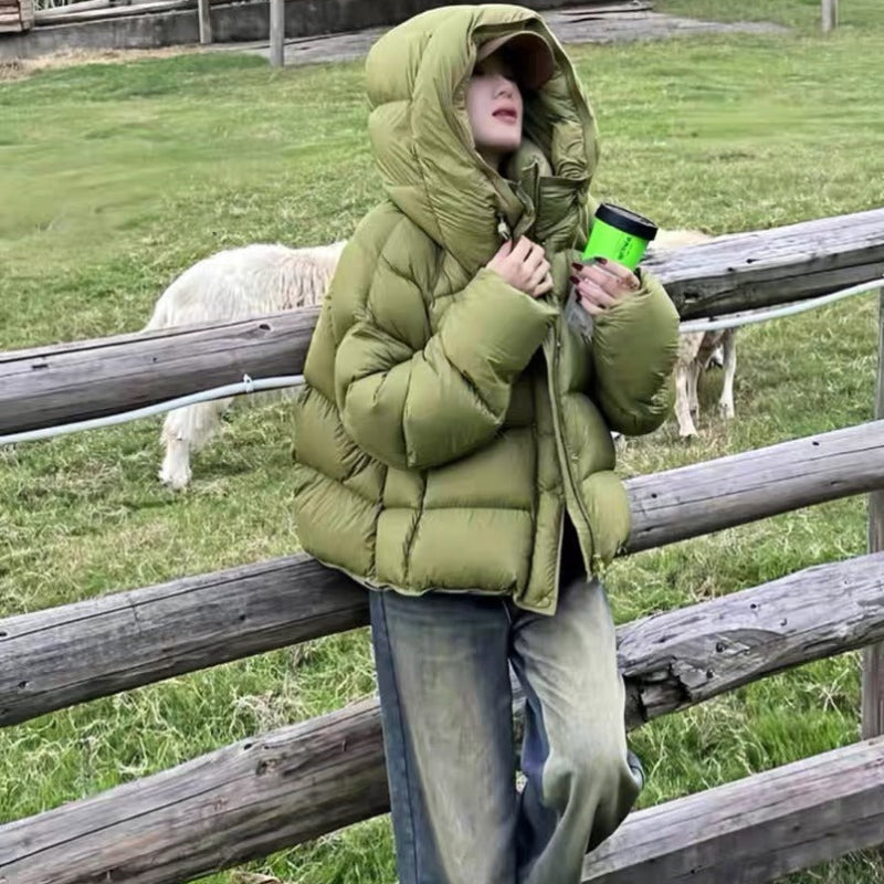 フード付きボリュームダウンジャケット(4colors)