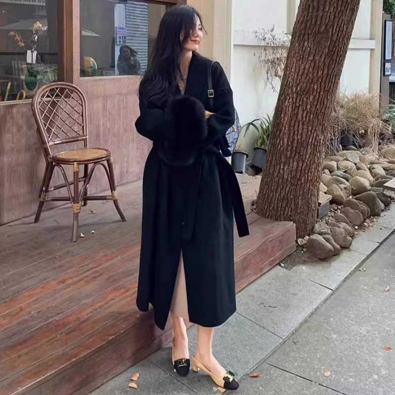 袖ファーガウンコート