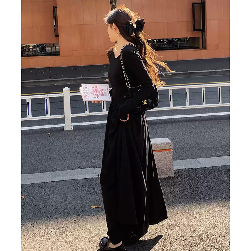 ブラックロングワンピース