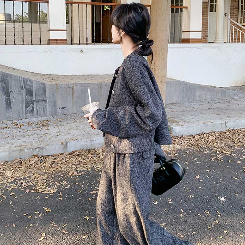 ミックスグレーセットアップ