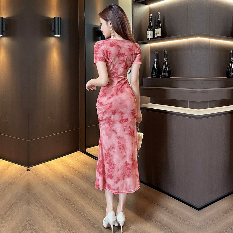 タイダイカラーマーメイドドレス(3colors)