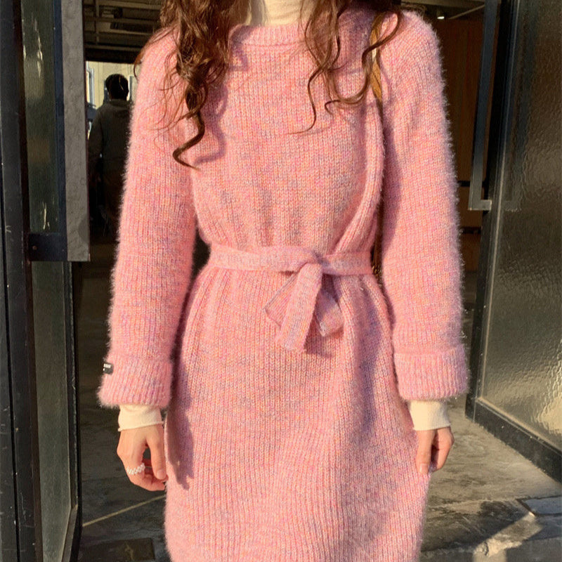 ミックスモヘアショート丈ワンピース(3colors)