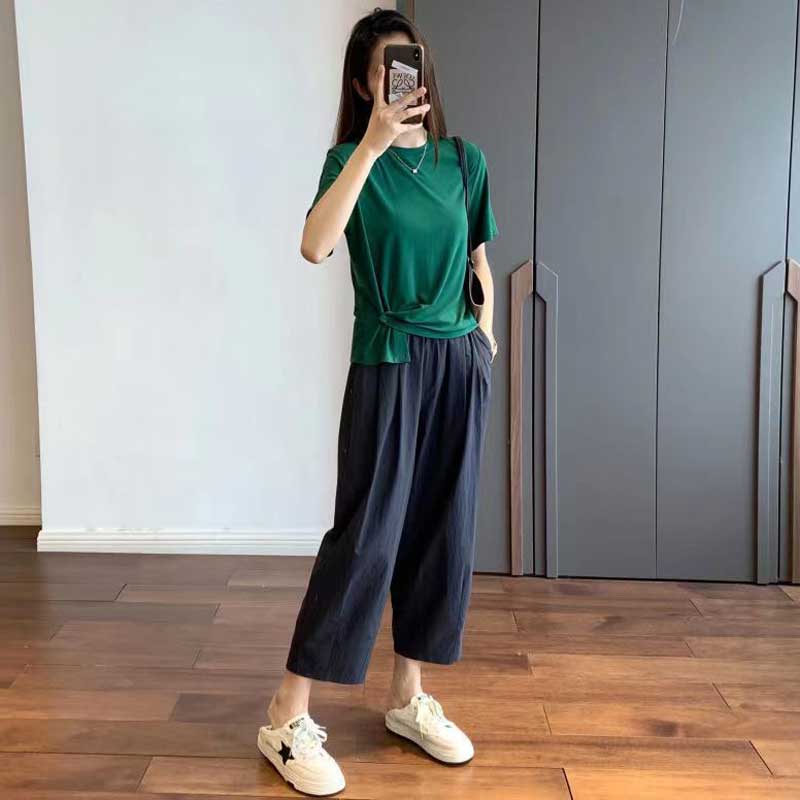 コットンタックパンツ(4colors)
