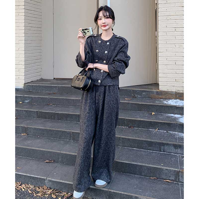 ミックスグレーセットアップ