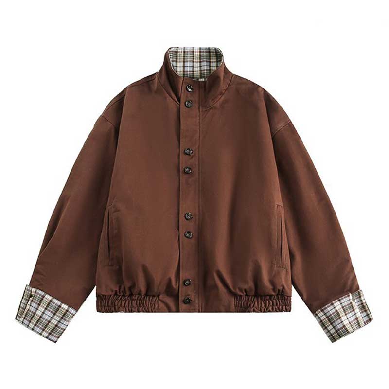 リバーシブルショート丈ブルゾン