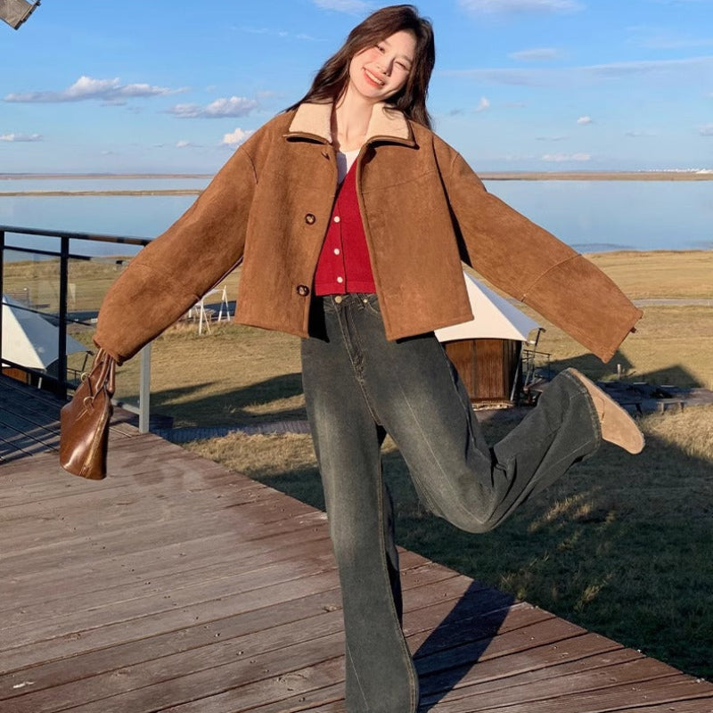 ボアブルゾンリバーシブルジャケット