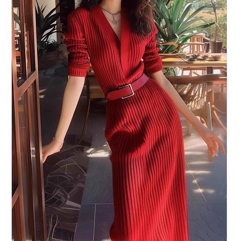 リブスリムフィットワンピース(3colors)