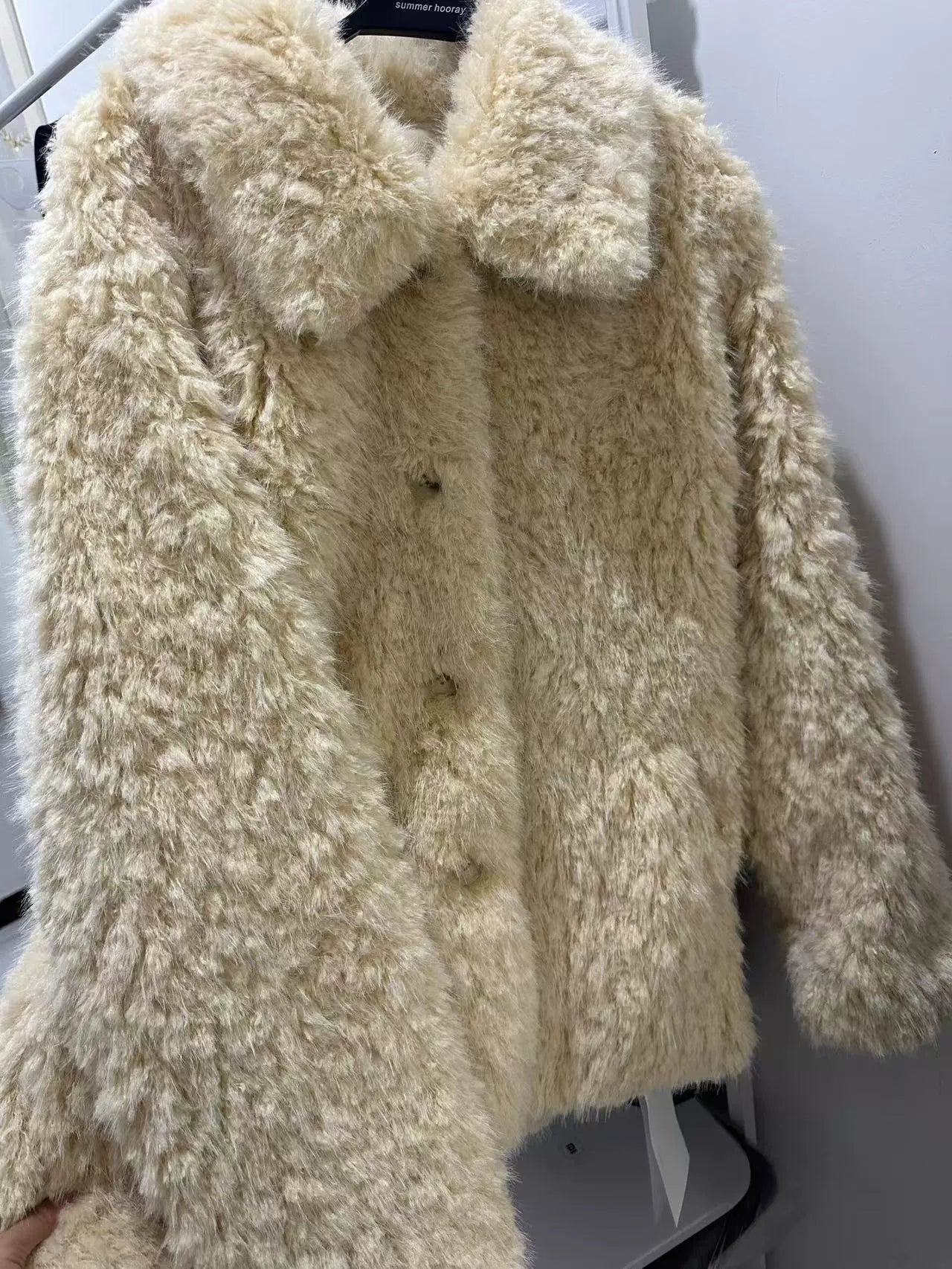 プードルボアジャケットコート(2colors)