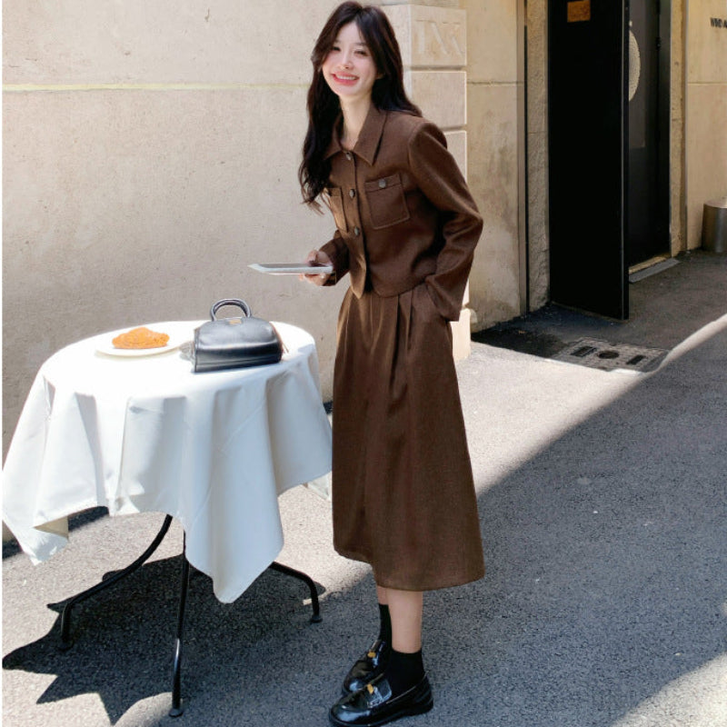 クラシックショートジャケット×スカートセット