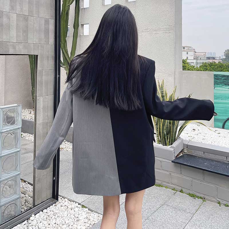 バイカラーオーバーサイズジャケット