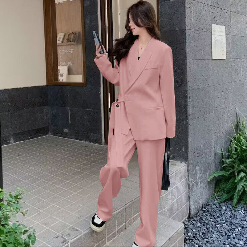 ショールカラーベルトデザインジャケット(4colors)