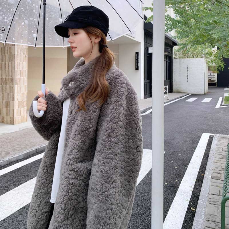 カーリーボアコート(2colors)