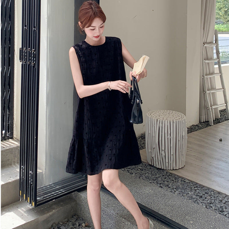 フロッキードットミニワンピース