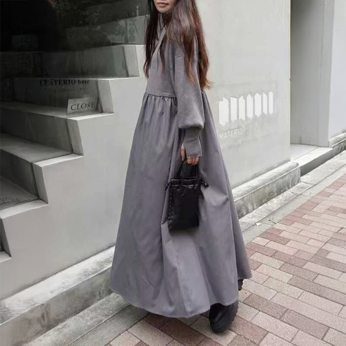 タートルネックドッキング ワンピース(4colors)